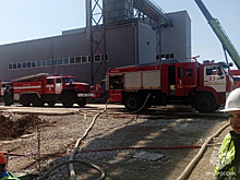 Возгорание на строящемся маслозаводе в Бузулуке