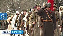 Захватывающие кадры реконструкции в честь 75 годовщины освобождения Воронежа