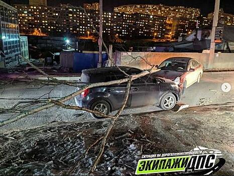 Во Владивостоке произошло ДТП с участием дерева