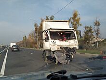 В Рыбновском районе столкнулись два грузовика
