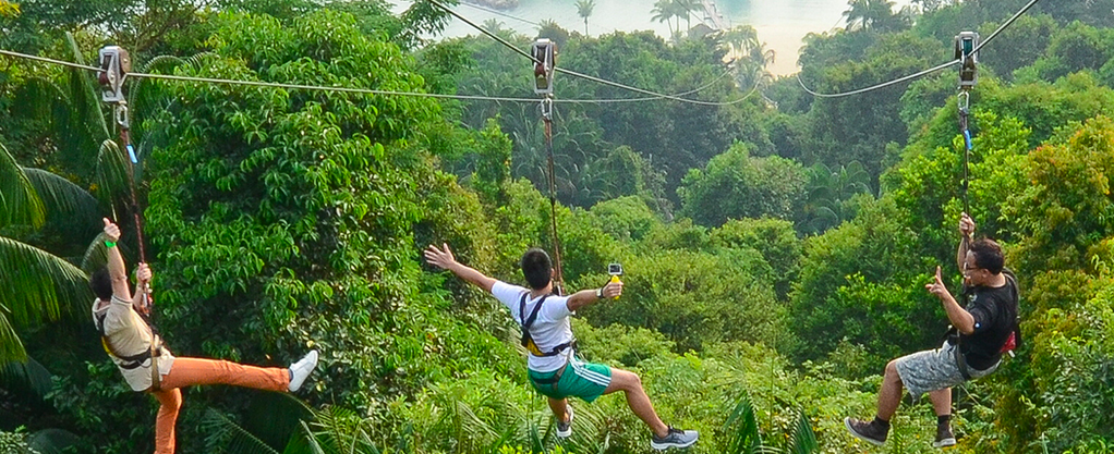 Парк приключений MegaZip, Остров Сентоза, Сингапур, Азия