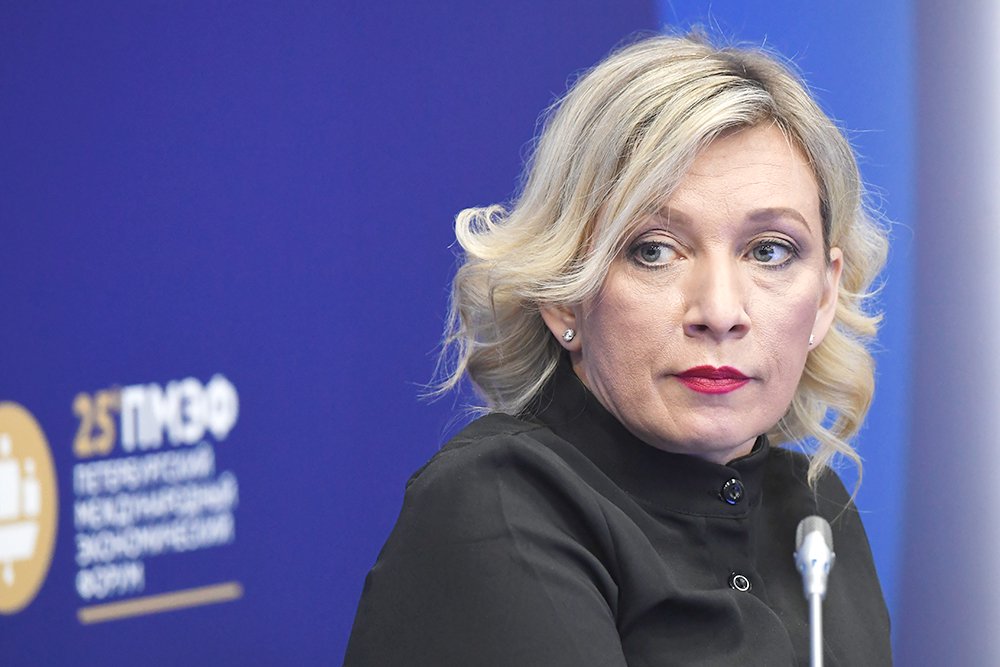 Захарова&nbsp; прокомментировала пролет дрона с российским флагом над Киевом