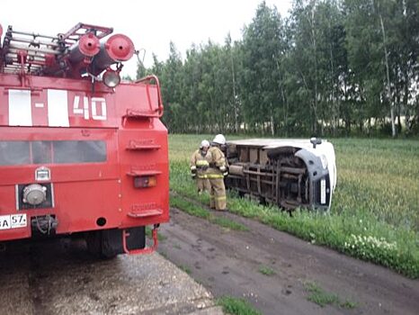 В Колпнянском районе Газель «улетела» в кювет