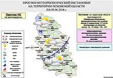 До +21 ожидается 9 июня в Псковской области