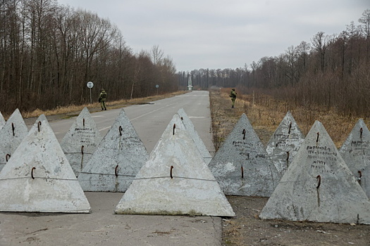 Литовские военные установили «зубы дракона» на закрытых КПП с Россией