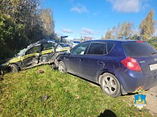 В Костромской области произошла серьезная авария с такси