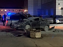 В Москве автомобиль рухнул с пятого этажа парковки