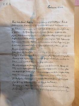 Калининградец во время ремонта нашёл письмо на немецком, датированное 1943 годом