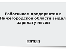 Работникам предприятия в Нижегородской области выдал зарплату мясом