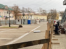 К устройству инженерных сетей для нового фонтана у ЦУМа приступили в Вологде