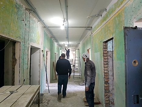 Ремонт терапевтического корпуса башмаковской районной больницы выполнен на 40%