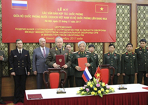 В Ханое прошел третий раунд стратегического диалога в области обороны на уровне заместителей глав оборонных ведомств России и Вьетнама