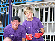 Хабенский с сыном, Петров, Виторган и другие звезды сыграли в благотворительном футбольном матче