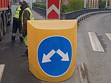 На опасных участках пензенских дорог появились яркие буферы