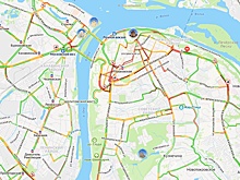 Восьмибалльные пробки сковали Нижний Новгород вечером 23 января