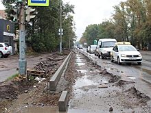 В Красноярске проезжую часть на Волжской расширяют до 4 полос