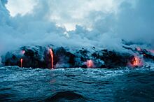 Новый остров сформировался при извержении подводного вулкана