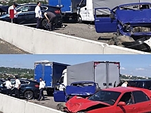 В Ставропольском крае столкнулись 8 автомобилей