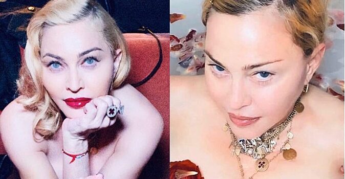 61-летняя Мадонна поделилась откровенным фото из ванной с лепестками роз