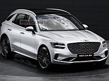 В Сеть добавили первые фото нового кросса Genesis GV70