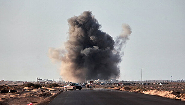 На пляже в Ливии взорвалась ракета