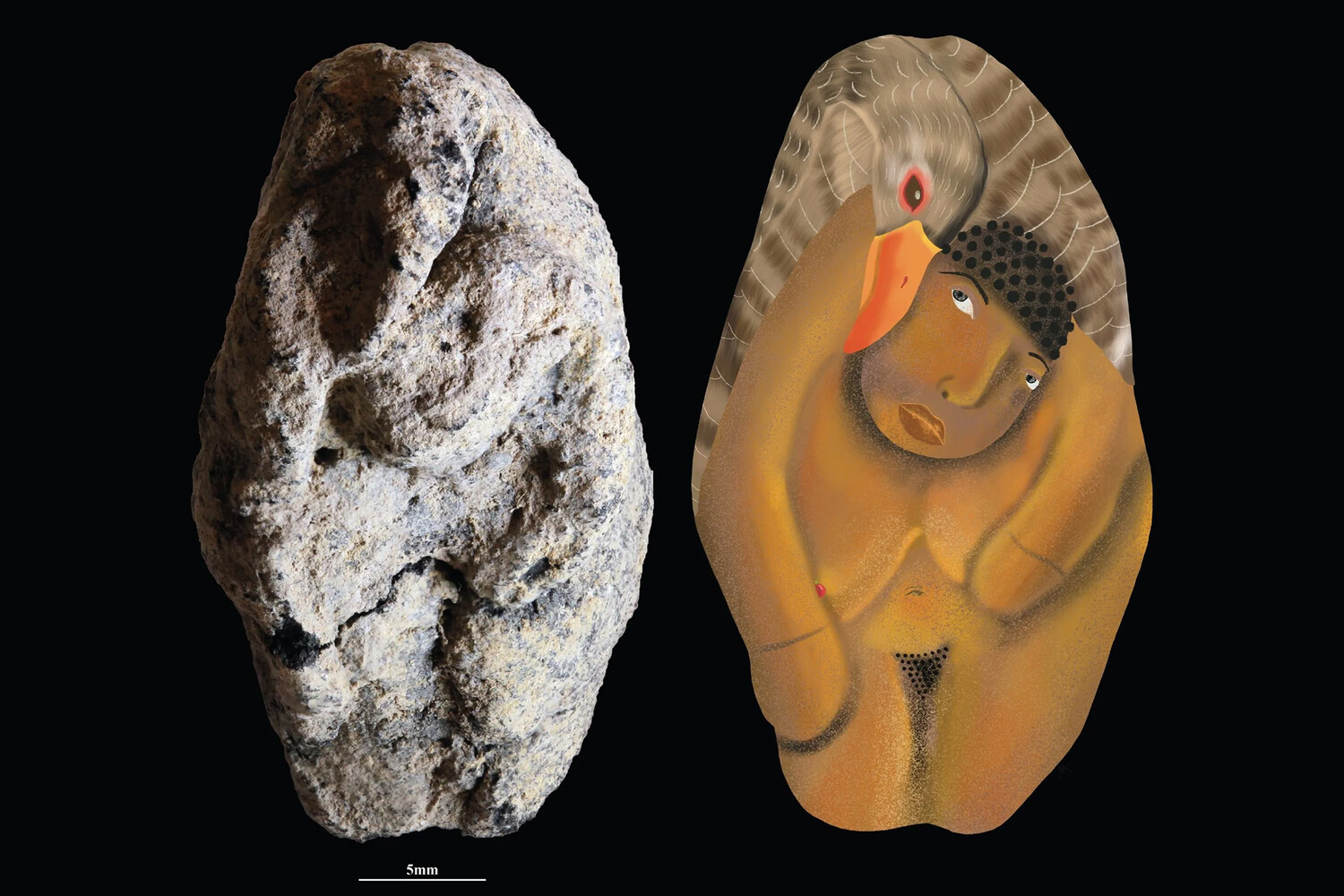 В Израиле нашли древнейшую в мире фигурку человека с животным