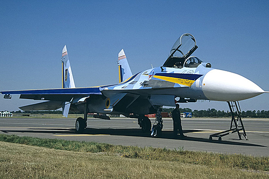 Украинский Су-27 выполнял «боевое задание» на земле: приманивал дроны
