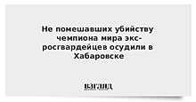 Не помешавших убийству чемпиона мира экс-росгвардейцев осудили в Хабаровске