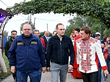 Мельниченко посетил всероссийский показ высокой мордовской моды «ДаншиноFashion-2023» в Белинском районе