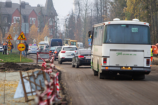 В Калининграде сократили маршрут утренних рейсов автобуса №103, следующего до Гурьевска