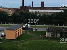 Сложившийся автовоз перегородил дорогу в Петербурге