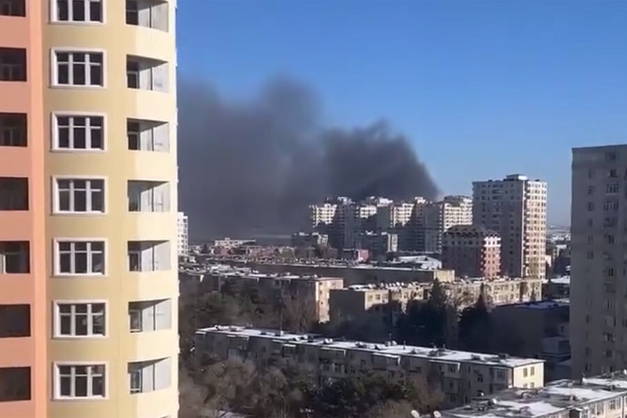 В Баку произошел мощный взрыв