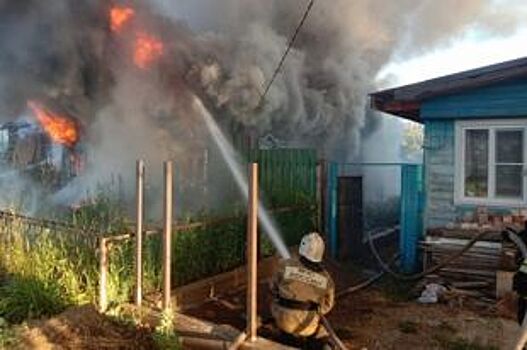 В Гороховце сгорел деревянный частный дом
