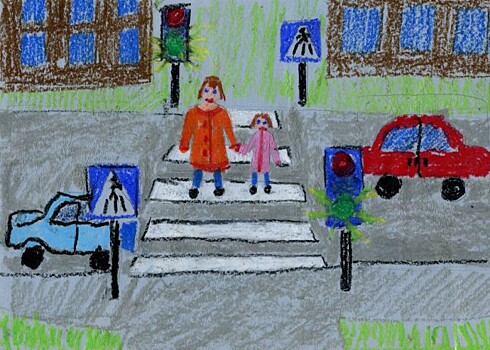 Сотрудники Госавтоинспекции ЗАО провели конкурс рисунков среди дошкольников