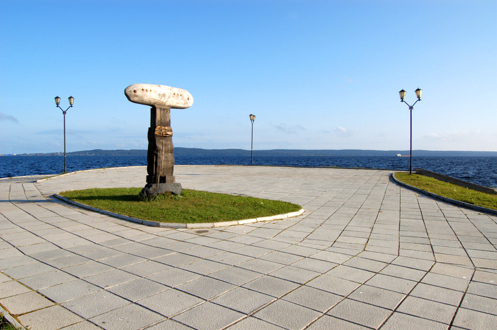 Онежская набережная, Петрозаводск, Карелия, Россия, Европа