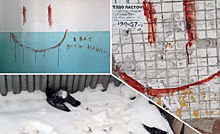 В Новосибирске ищут психа, который кровью в подъездах рисует смайлики