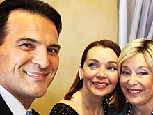 «Какие красивые»: Александр Дьяченко показал фото с Ларисой Удовиченко со съемок второго сезона «Осколков»