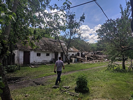 В поселке Теткино Курской поврежденные дома восстановят до конца недели