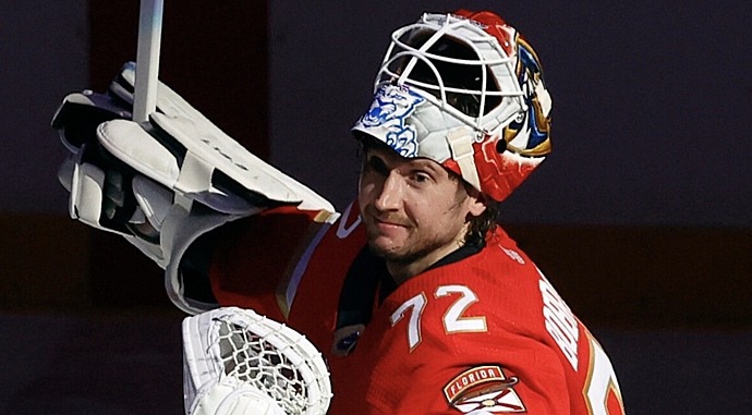 Вратарь «Флориды» Бобровский стал второй звездой матча плей‑офф НХЛ