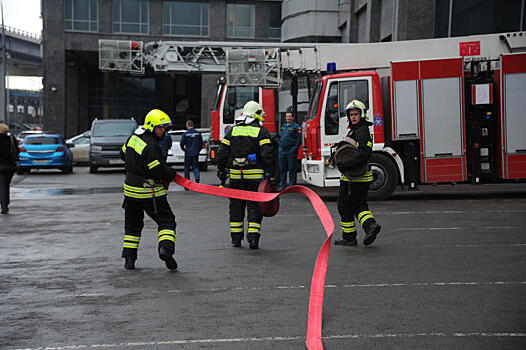 Пожар произошел в бизнес-парке «Румянцево»