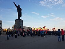 Нижегородские коммунисты собрались на митинг в годовщину революции