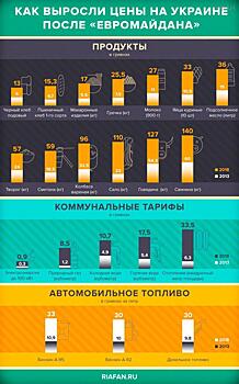 Стало известно, на сколько выросли цены на Украине после ухода Януковича