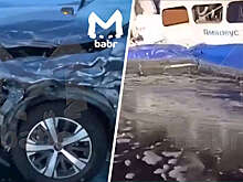 Легковой автомобиль столкнулся с аэролодкой на Байкале в заливе Куркутский