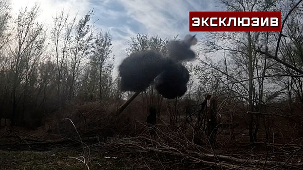 Расчет орудия «Мста-Б» уничтожил бронемашины и живую силу боевиков вблизи Работино