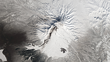 Вулкан Шивелуч на Камчатке выбросил огромный столб пепла