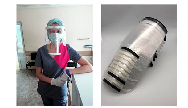 На Алтае защитные маски печатают 3D-принтером и бесплатно раздают врачам
