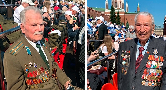 В параде Победы на Красной площади приняли участие ветераны из Зеленограда