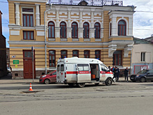 В Самаре на улице Фрунзе скорая столкнулась с легковушкой
