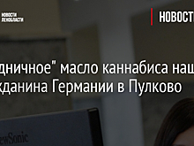 "Праздничное" масло каннабиса нашли у гражданина Германии в Пулково