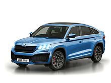 Интересный рендер кросс-купе Skoda Kodiaq Blue Spark